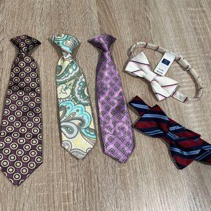 Clip on ties and bowties